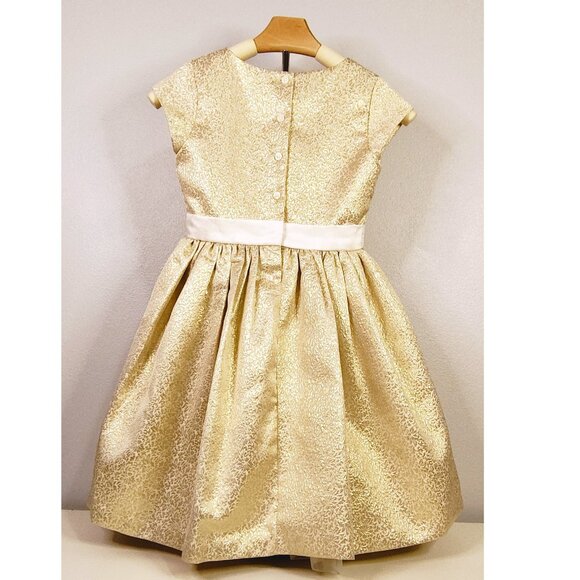 Gymboree Holiday Festive Golden Dress Size 8 - Picture 8 of 15